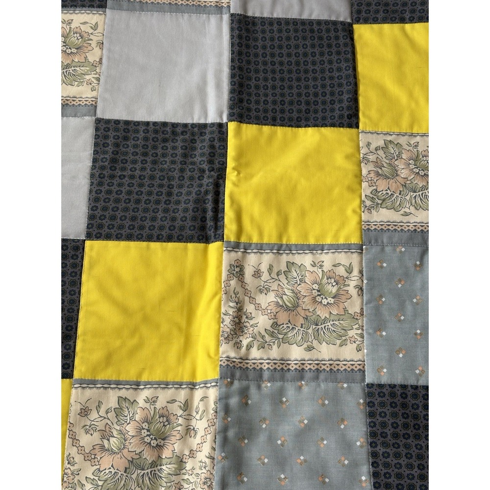 Handmade Quilted Throw multicolor patchwork